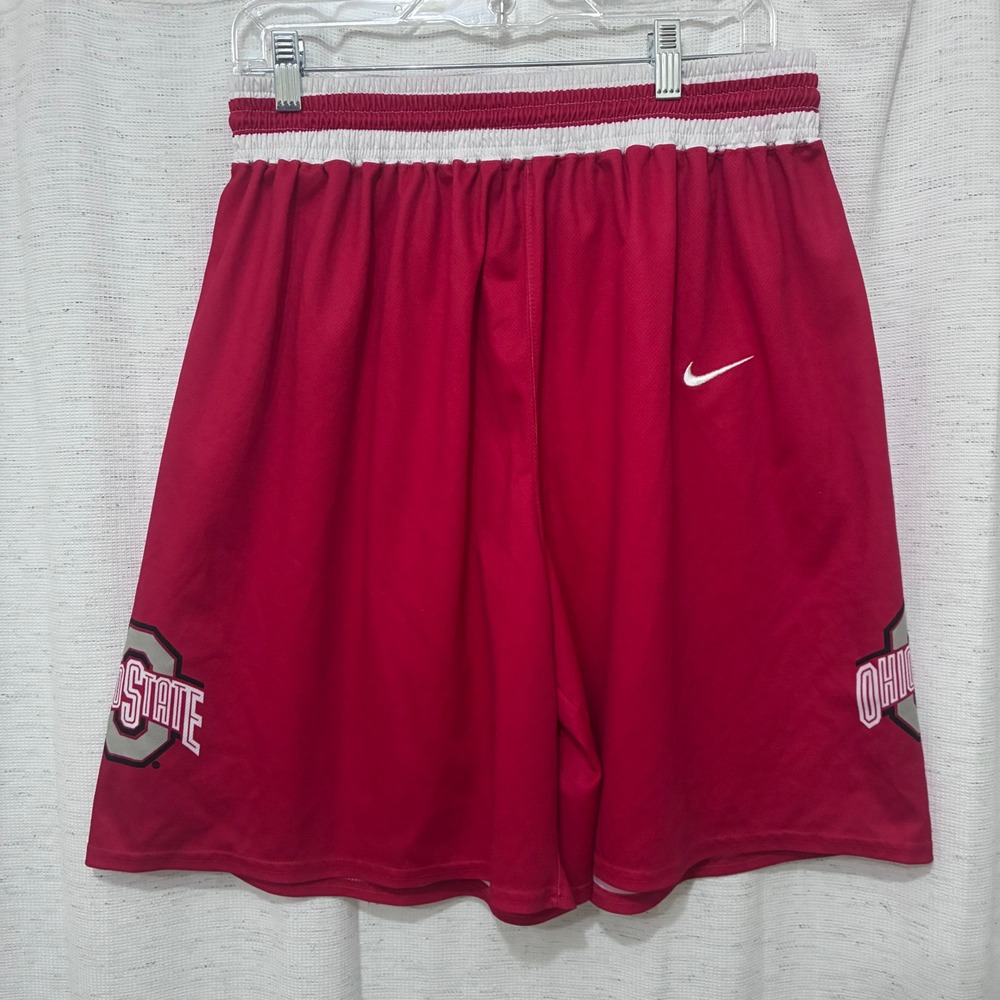 Nike Ohio State Buckeyes Basketball Shorts Youth XL Red NCAA Athletic Mesh